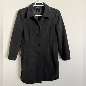 VTG Donnybrook Women’s 100% Wool Long Charcoal Coat size 14
